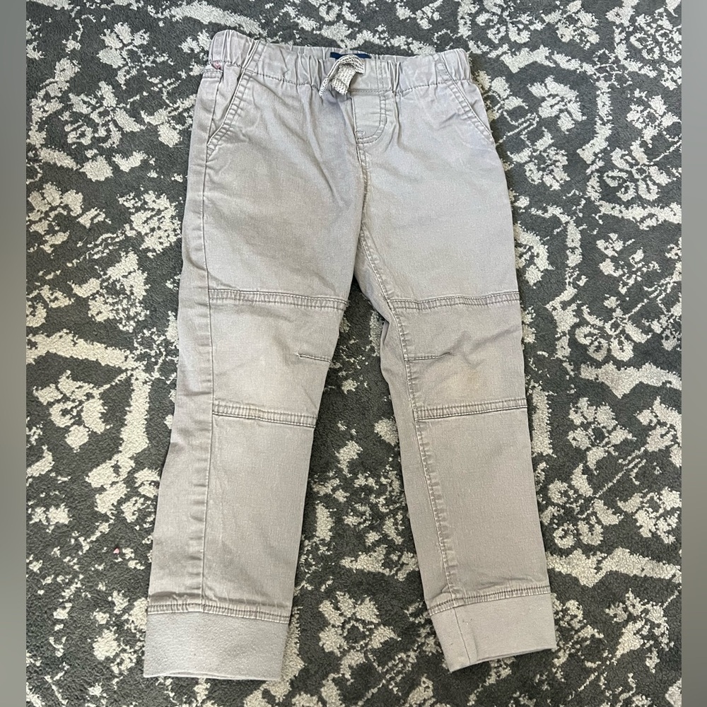 Andy & Evan toddler gray moto jogger pant 4T